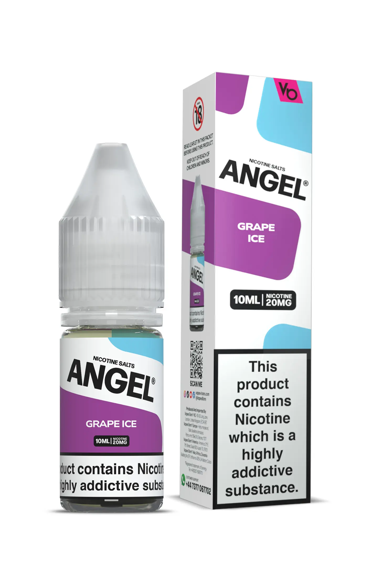 Grape Ice Nic Salt E-Liquid by Angel 10ml